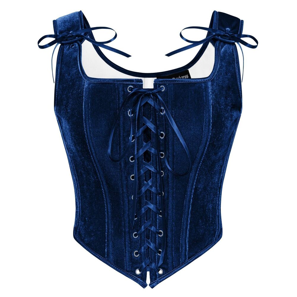 7905 Plus Size Renaissance Bustier Tops Corset Tops Fishbone Velvet Corset